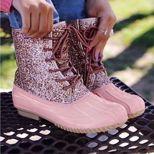 Glitter Duck Boot